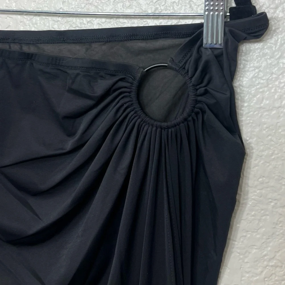 Skims Mesh Cover Up Sarong Skirt Beachwear Black Size 3X